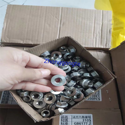 310S Stainless Steel Flange Hexagonal Nut Washer Screw High Temperature Resistant